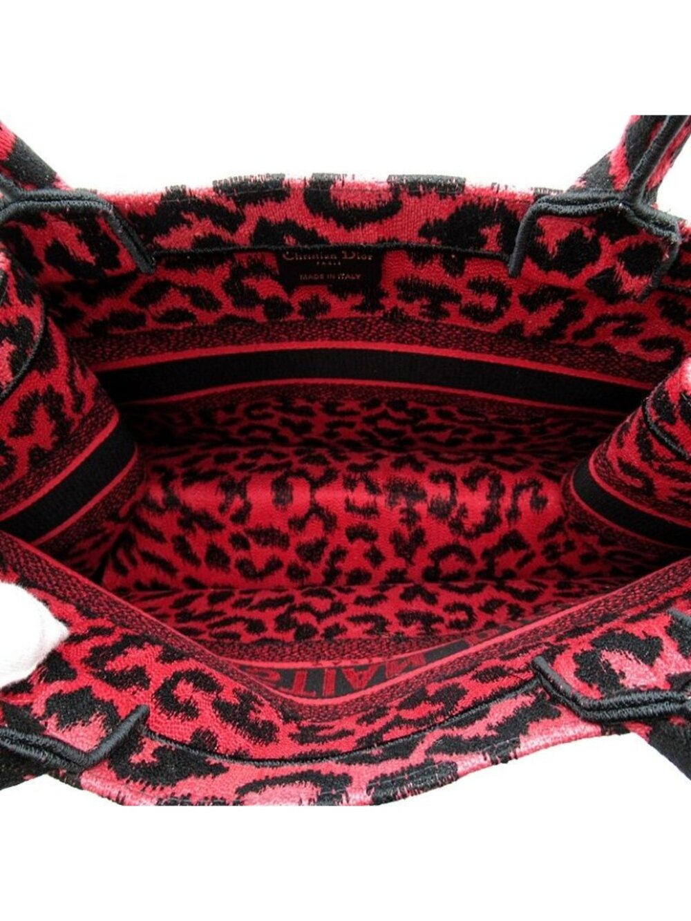 Dior Oblique Book Tote Leopard Canvas - Picture 7 of 8